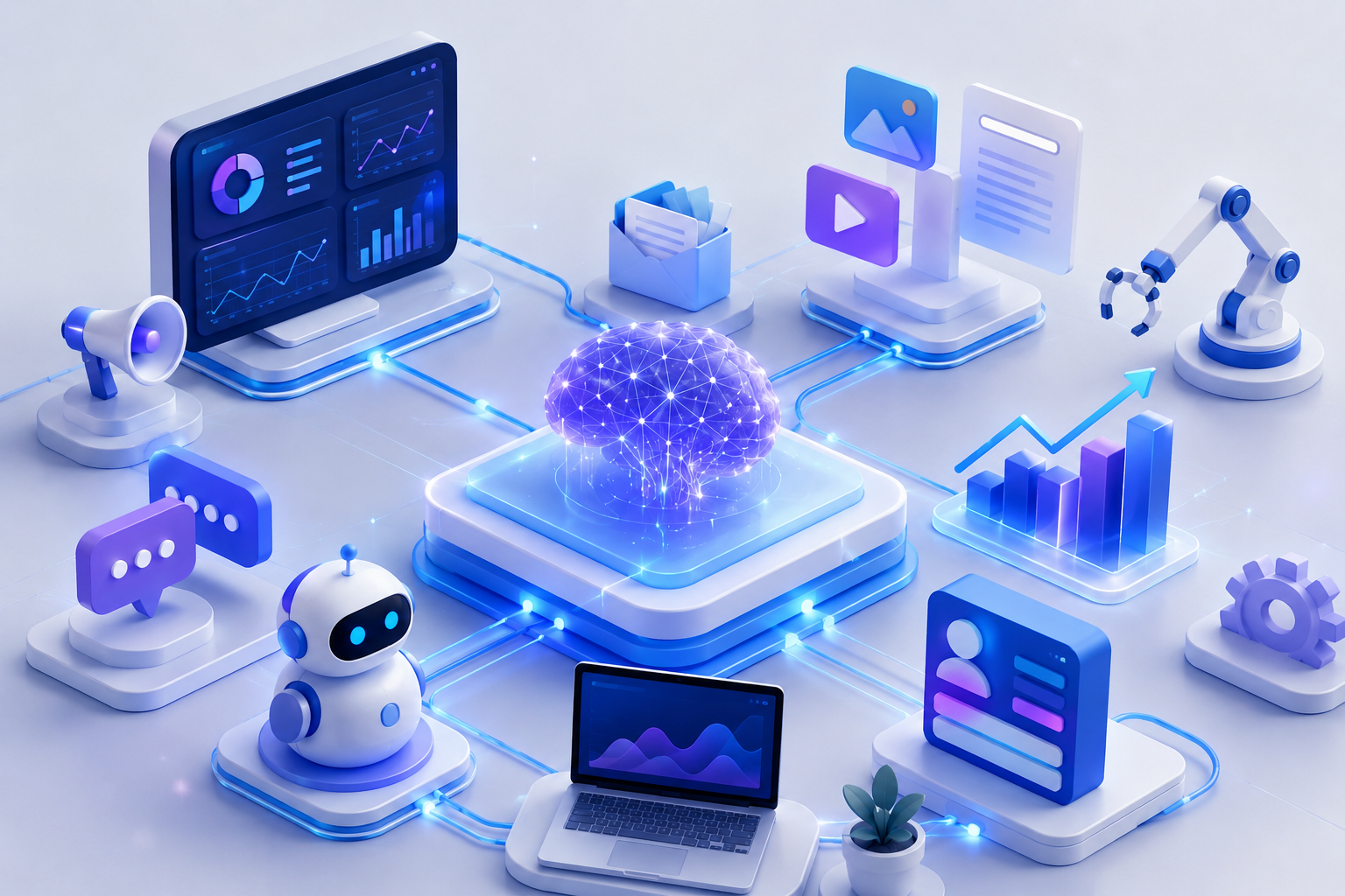 AI-powered business productivity and automation ecosystem